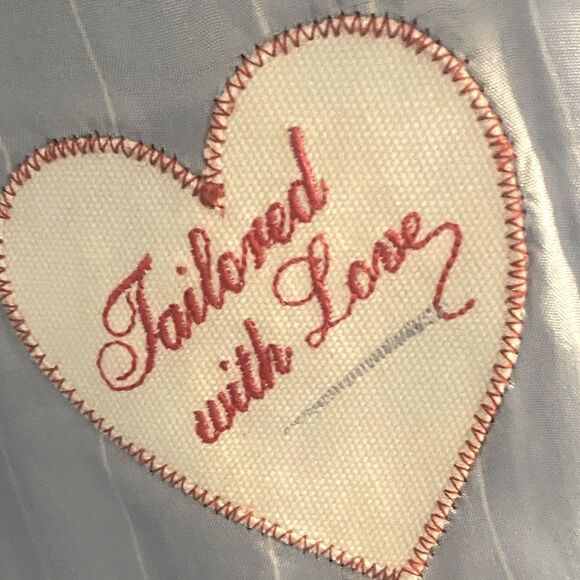 Moschino Pinstriped Blazer with hand painted details - Picture 11 of 11